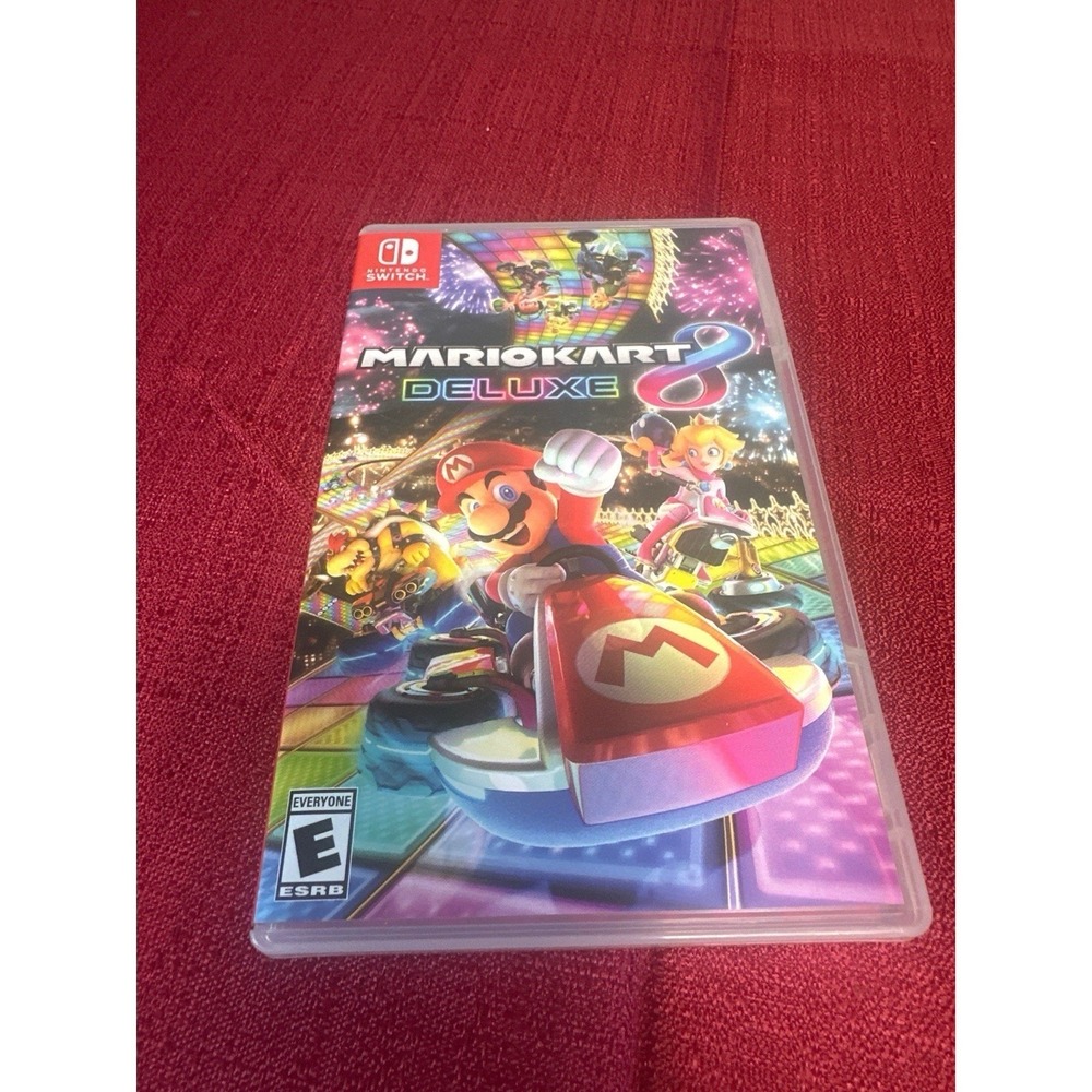 Mario Kart 8 Deluxe Nintendo Switch Replacement CASE ONLY No Game Cover Art OEM